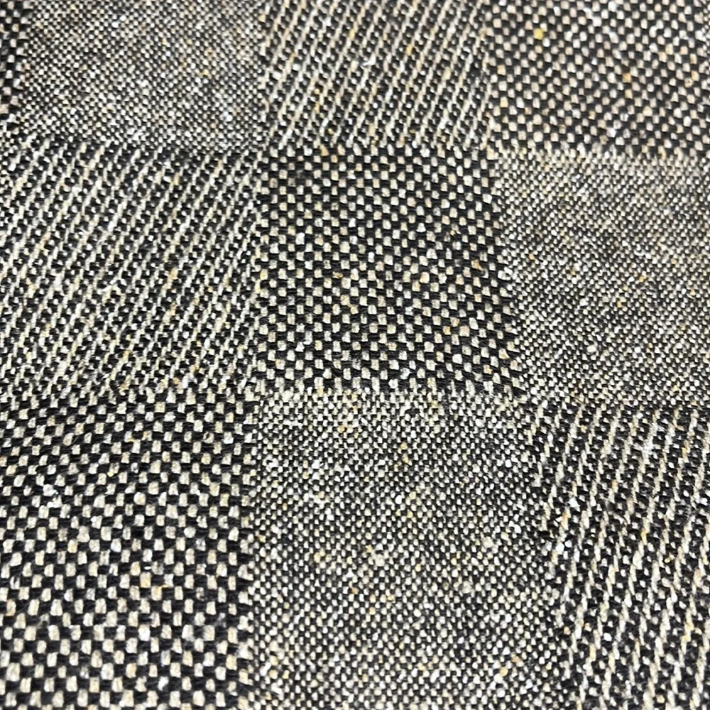 Express Vintage brown wool patched tweed mini skirt with 3 buckles. - Picture 2 of 6